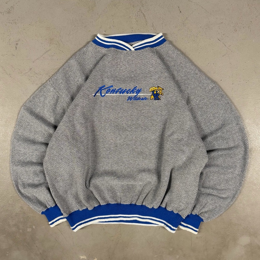 Vintage 90s Kentucky Wildcats College Retro Essential Crewneck Sweatshirt Large